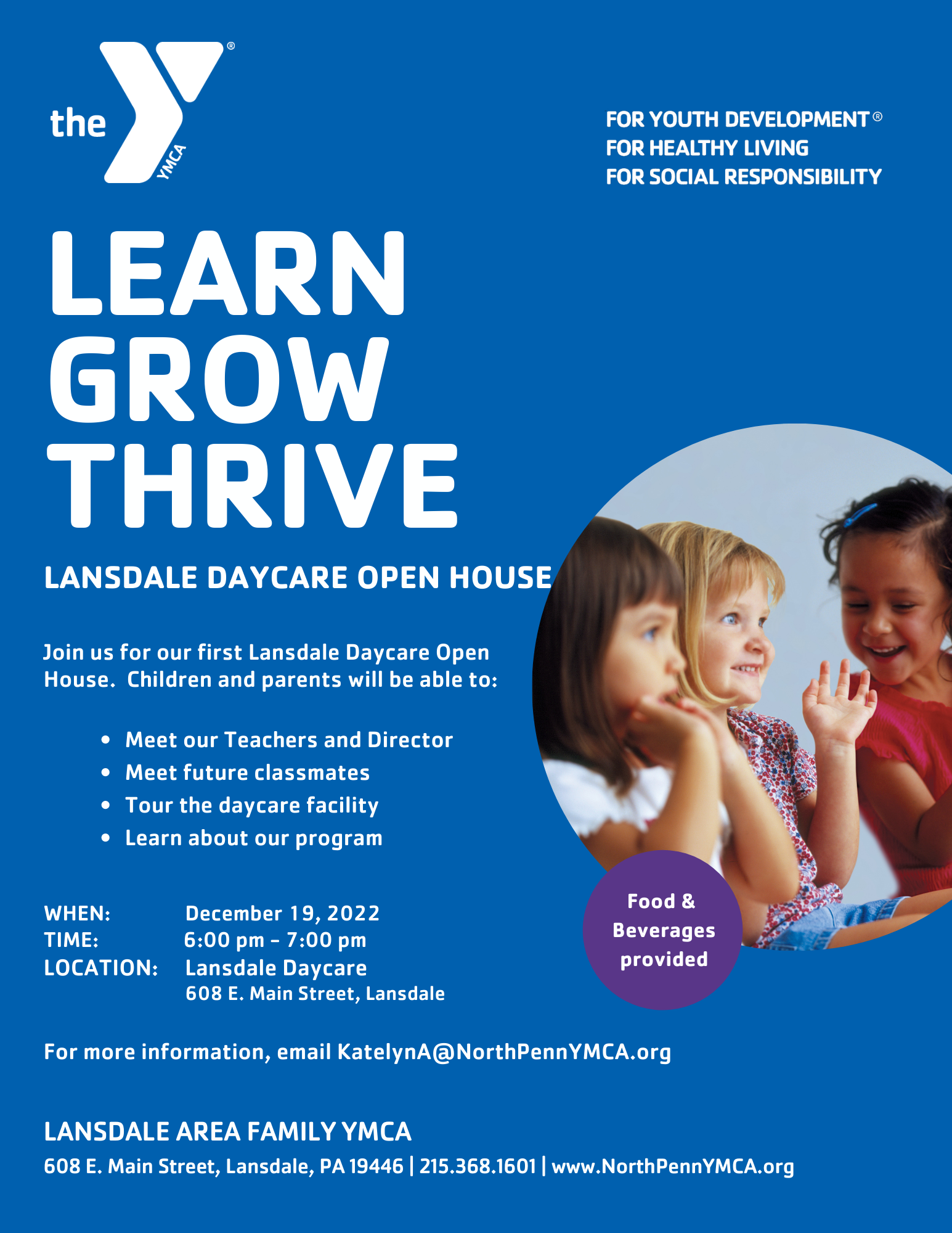 Lansdale Daycare Open House North Penn YMCA