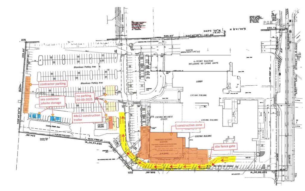 north penn ymca parking flow